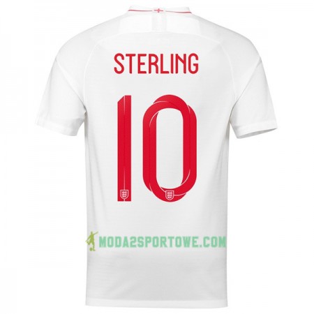 Koszulka Anglia Sterling 10 Mistrzostwa Świata 2018 Domowe Stroje Piłkarskie
